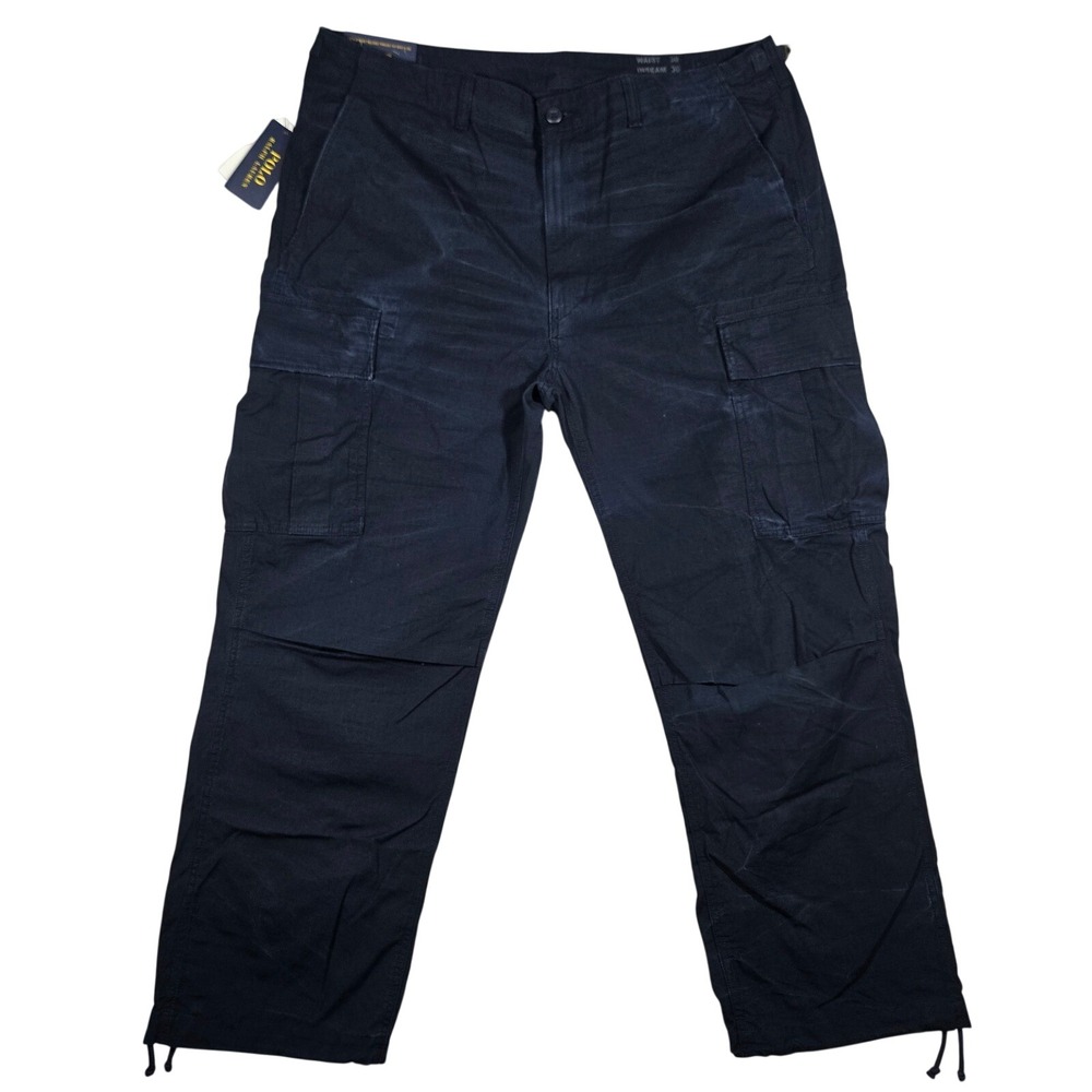 Polo Ralph Lauren Mens Relaxed Fit Utility Cargo Pants Navy Blue 38x30